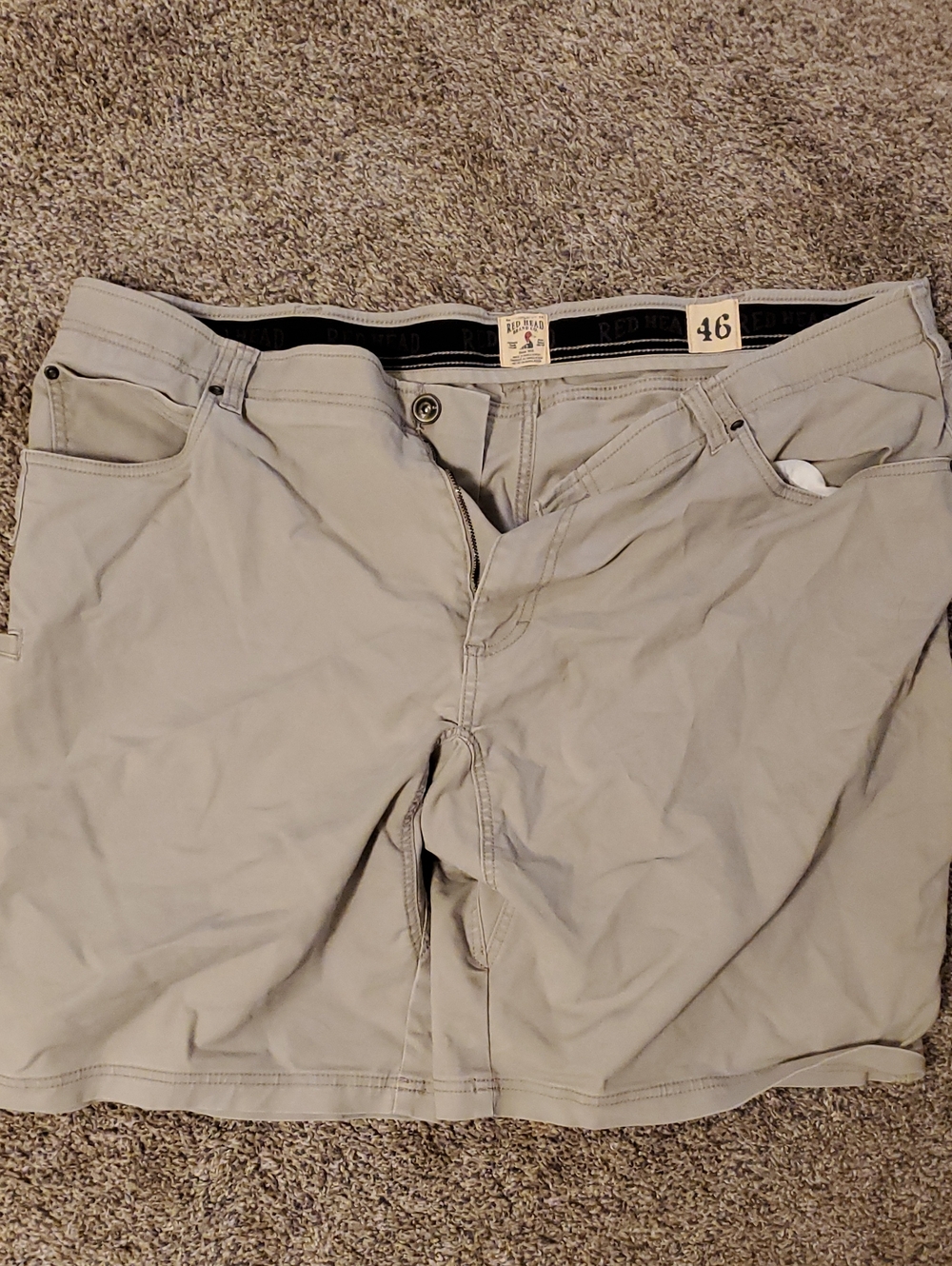 RedHead Men's Khaki Utility Shorts - 46
